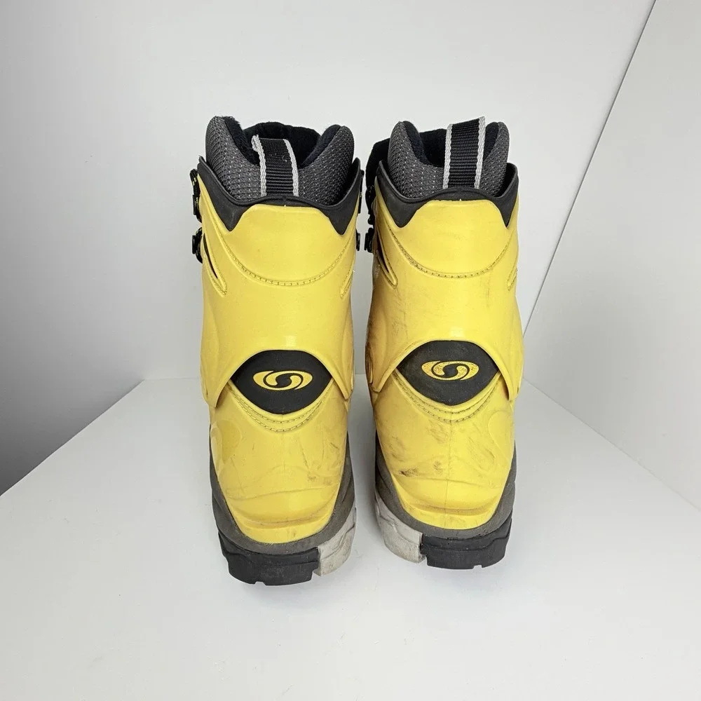 Salomon Men's 9 Hiking Mountaineering Boots Black Yellow Contagrip 27.5cm